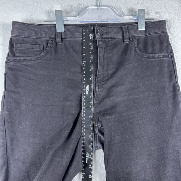 D Jeans Skinny Jeans Denim Stretch Dark Wash High Rise Womens Black Size 14 - Picture 7 of 10